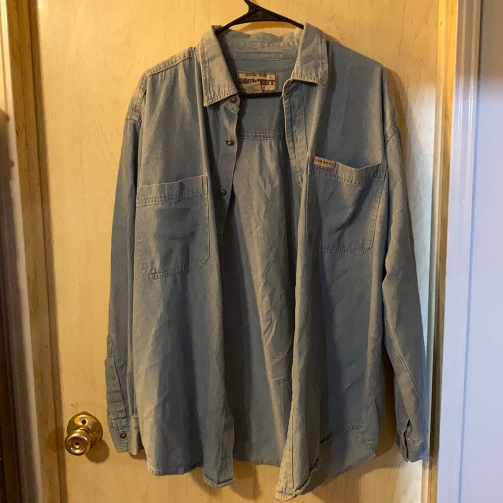 Jean Long Sleeve Button Down